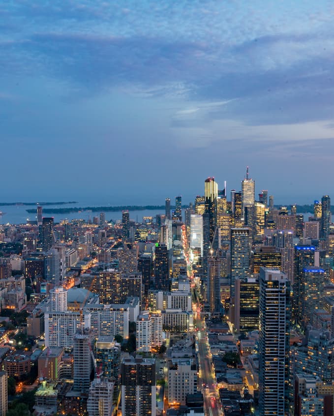 Overview of One Bloor's exterior designs providing unparalleled views of the surrounding cityscape